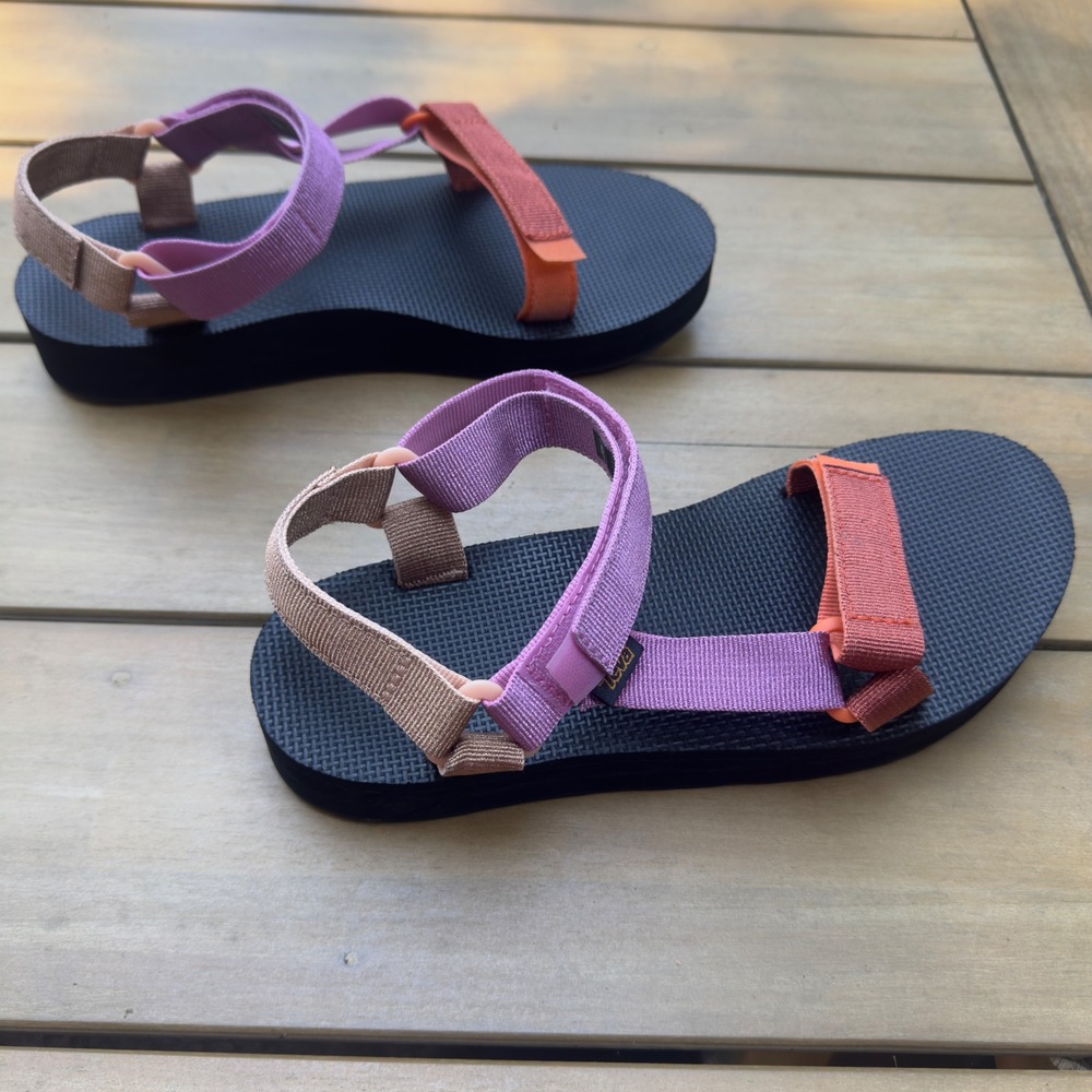 Teva Midform Universal Colorblock Sandals Purple Orange Womens 10 1090969 - Picture 4 of 7